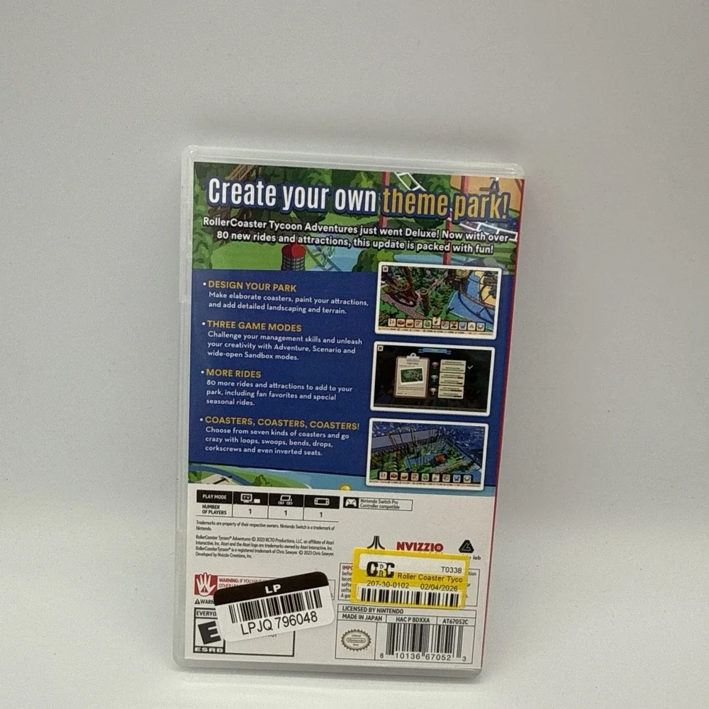 Atari RollerCoaster Tycoon Adventures‎ Deluxe Nintendo Switch Simulation E 2023